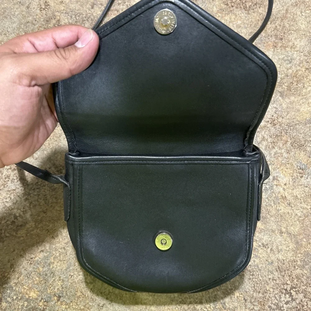 Vintage Coach Leather Bag 0080-325 Flap Shoulder Rare Shoulder